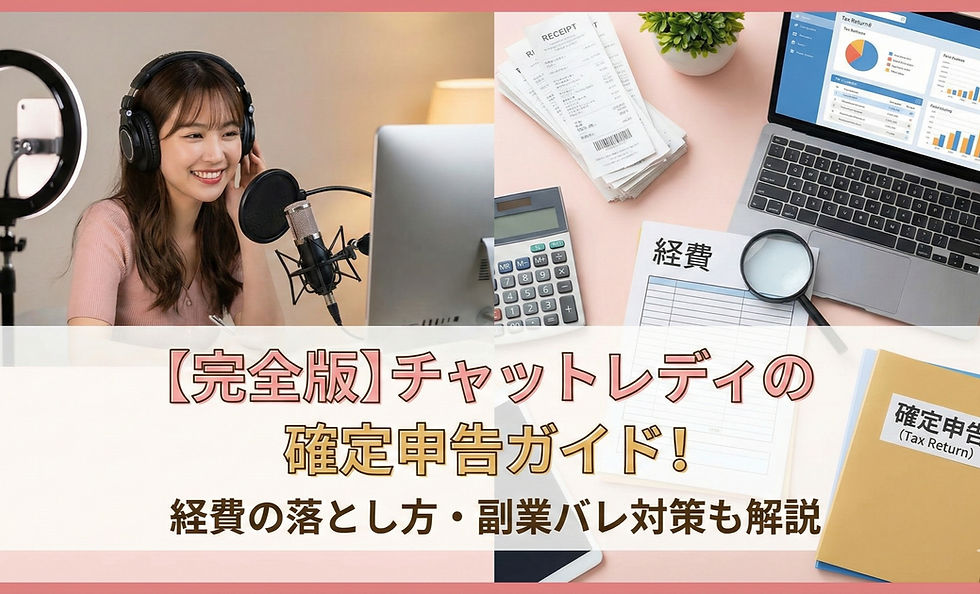 【完全版】チャットレディの確定申告ガイド！経費の落とし方から副業バレ対策まで