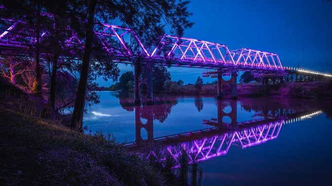Iconic Morpeth Bridge Lit Up to Commemorate 200 Years