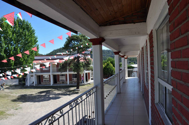 Fachada exterior hotel Real de Creel, Creel, Chihuahua.