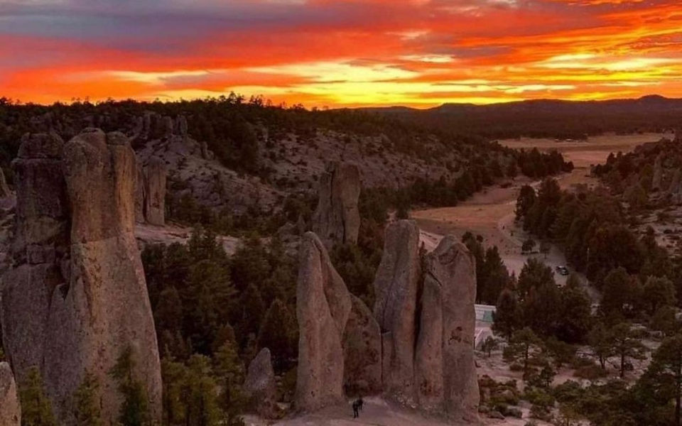 Sierra Tarahumara y barrancas del cobre en Chihuahua, México
