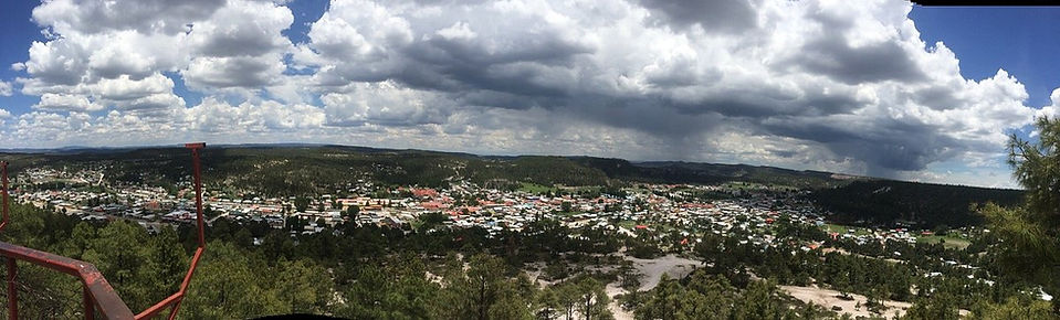 El Mirador de Cristo Rey en el Pueblo Mágico de Creel, Chihuahua, Sierra Tarahumara y Barrancas del Cobre.
