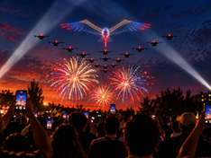 Le drone se donne en spectacle