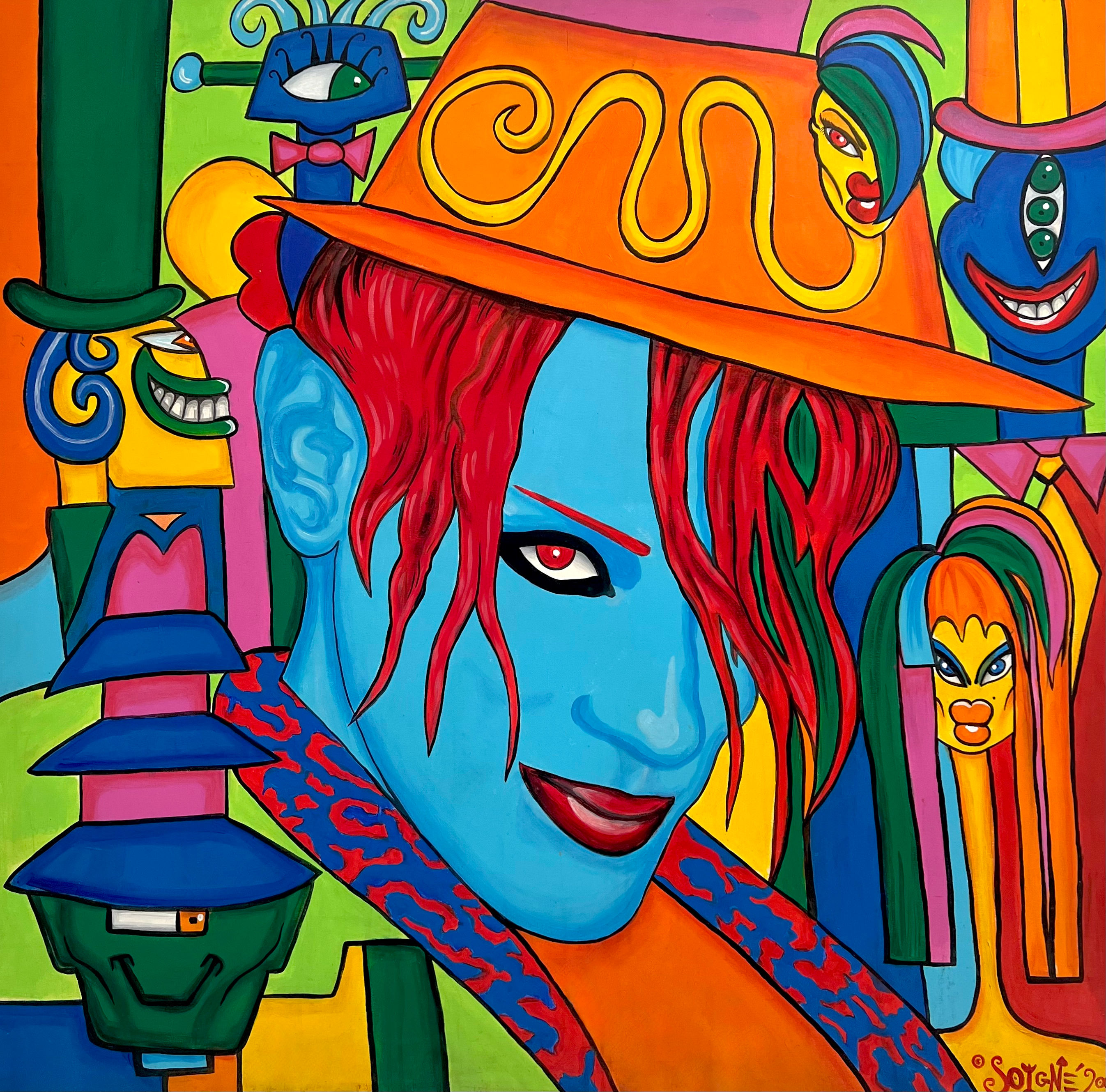 SELF PORTRAIT WITH RED HAIR