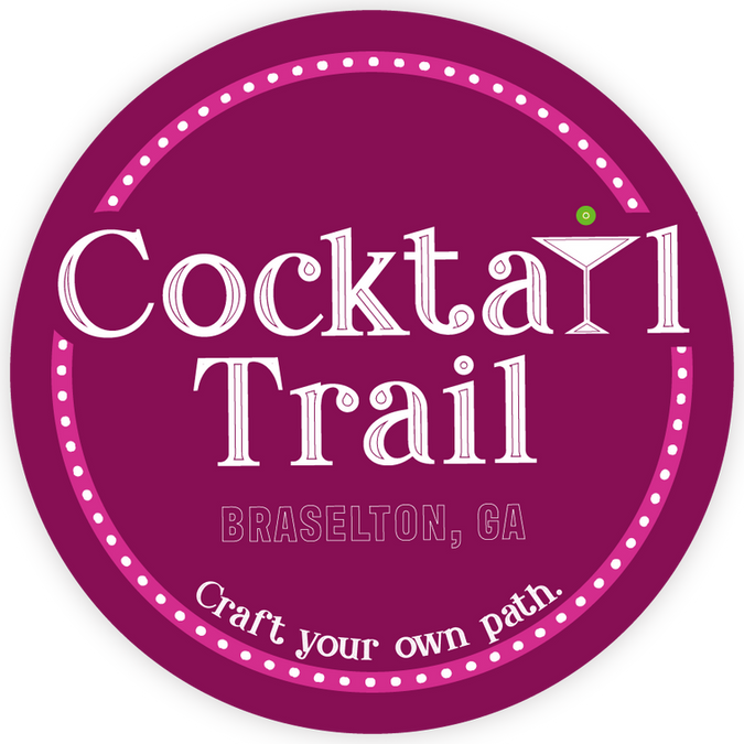 Cocktail Trail logo for Braselton Georgia that says Cocktail Trail and Craft Your Own Path