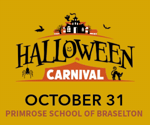 An animated gif advertising Braselton's annual Halloween carnival
