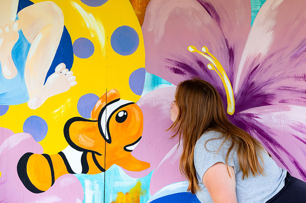 Paige Barton's ArtRageous work, photo by East 2 West Creative