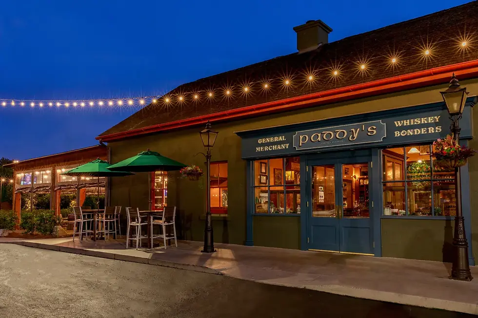 The courtyard at Paddy's Irish Pub
