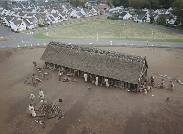 Carnoustie Neolithic Timber Hall, Alan Hunter Blair, Neolithic Timber Hall