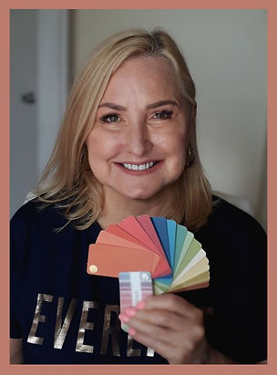 The beatiful Jo after her colour analysis with her signature colours