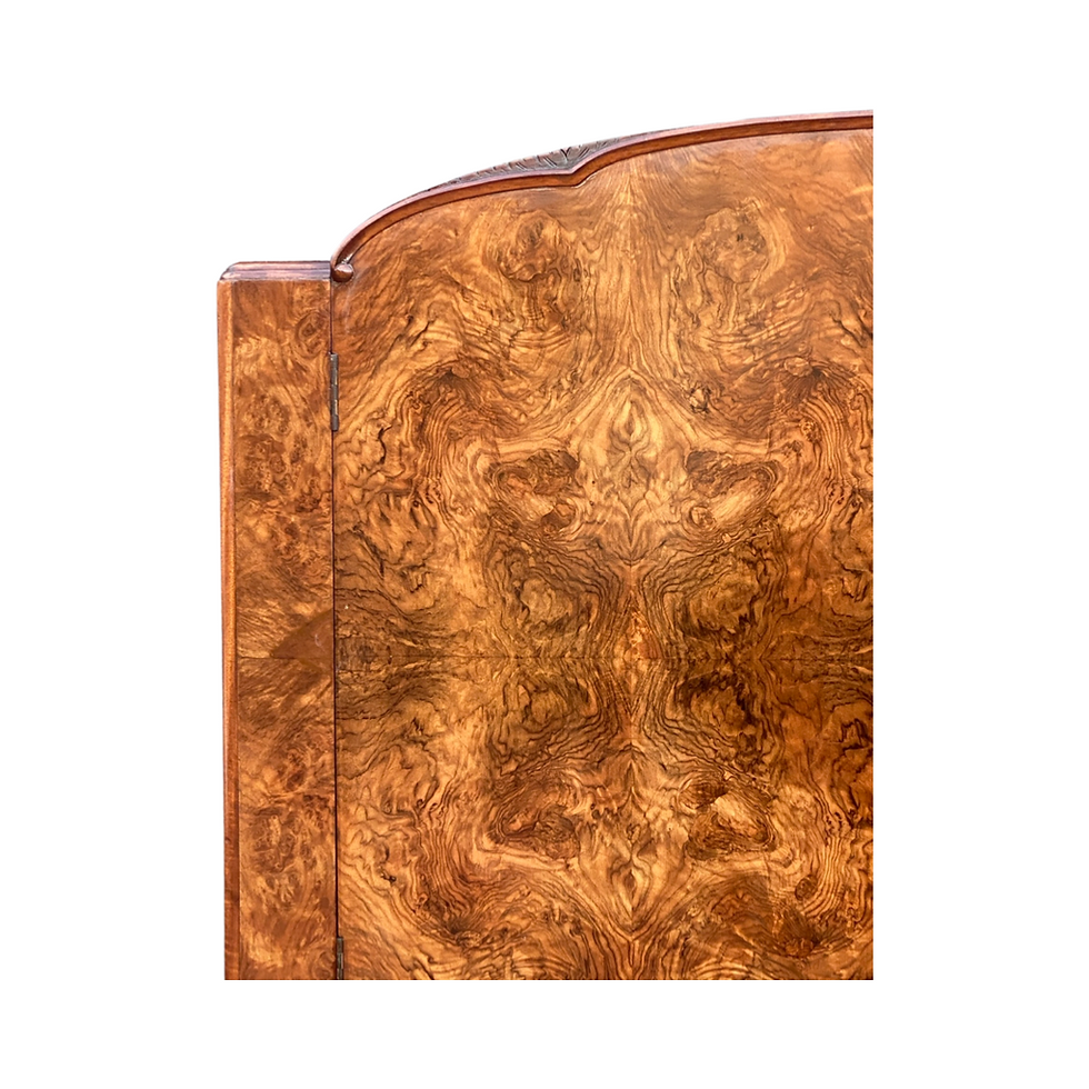 Thumbnail: 1930’s very highly figured burr walnut Art Deco double wardrobe