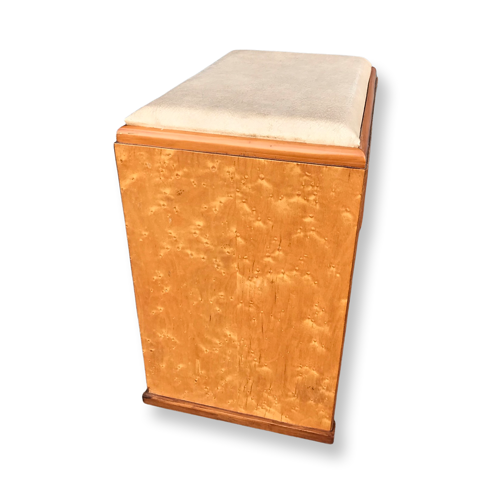 Thumbnail: Art Deco Birds Eye Maple Stool