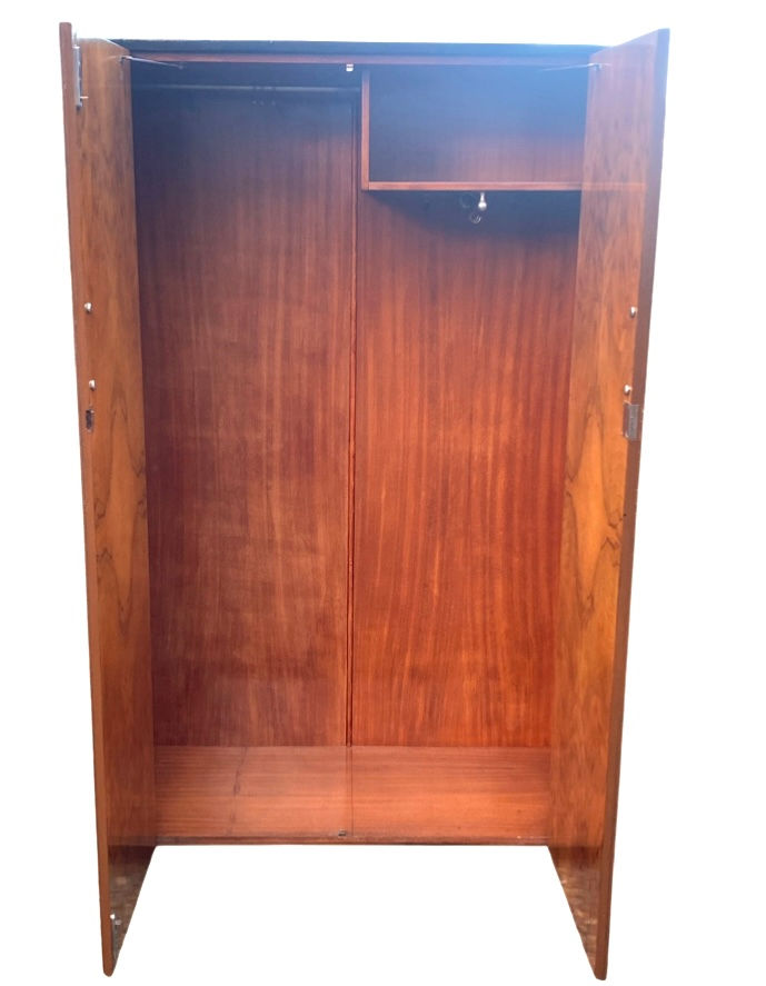Thumbnail: Stunning Art Deco burr walnut double wardrobe