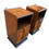 Thumbnail: Striking Highly figured walnut Art Deco Bedside Cabinets