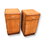 Thumbnail: Pair of Art Deco Birds Eye Maple nightstands/bedside cabinets
