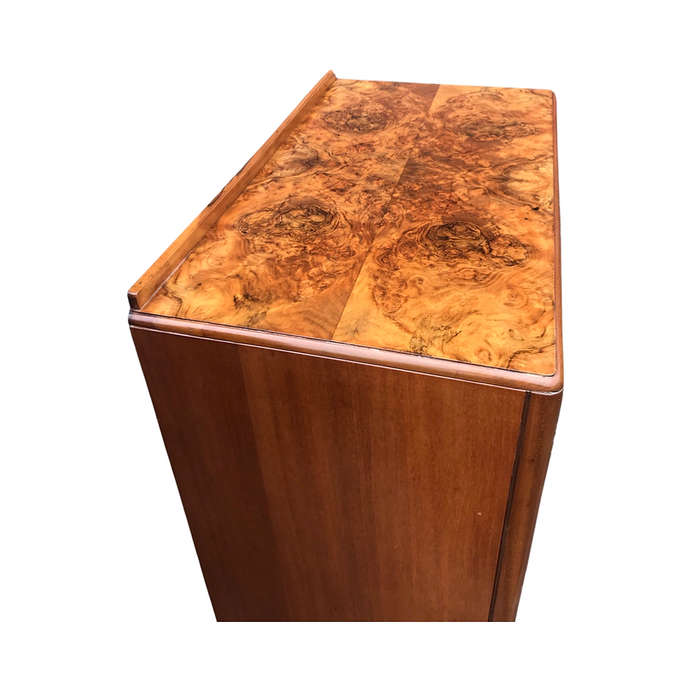 Thumbnail: Art Deco Press Cupboard in burr walnut