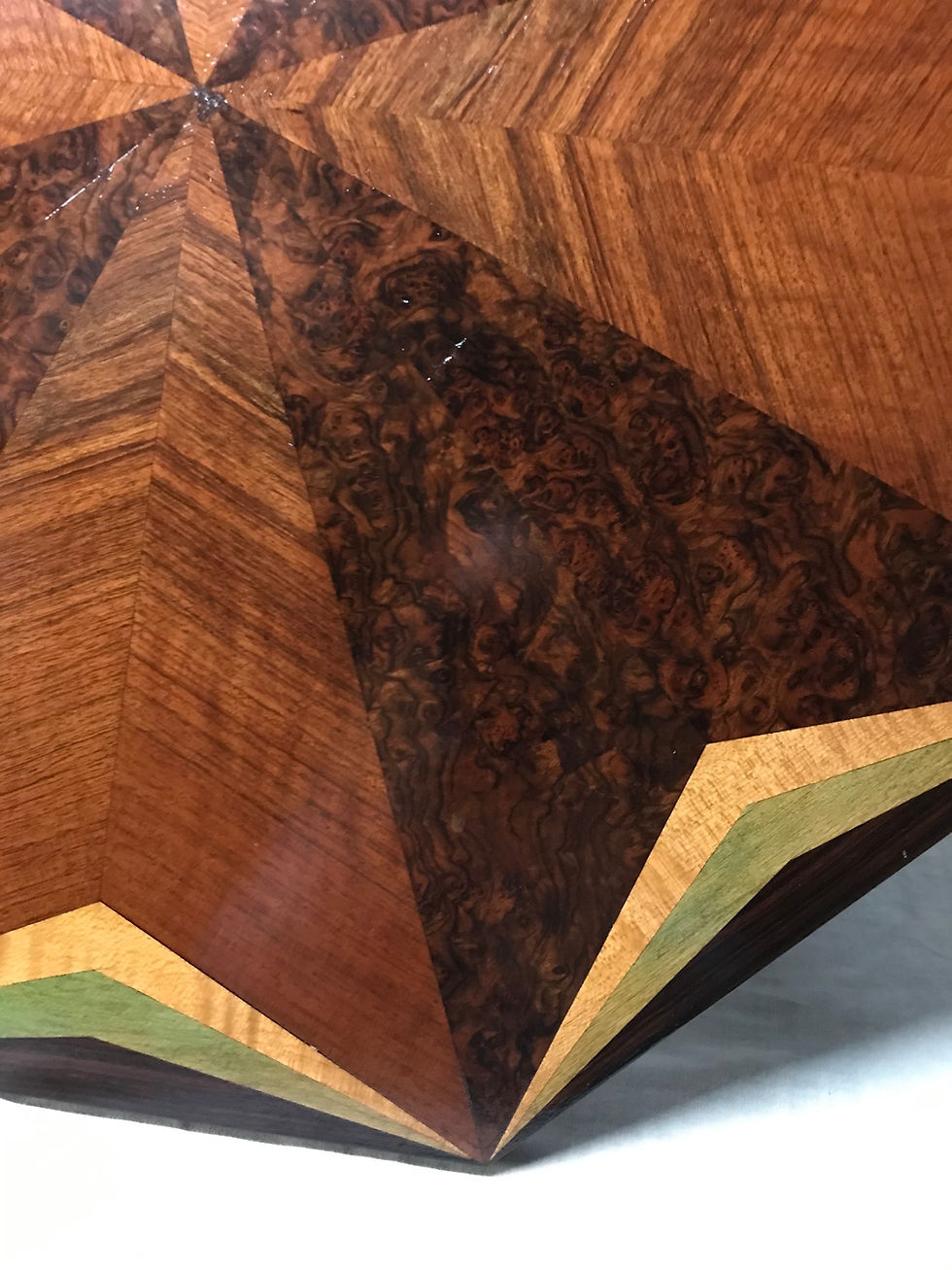 Thumbnail: Art Deco inlaid octagonal coffee table