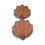 Thumbnail: Pair of original Art Deco Shell Wall Lights in coral