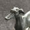 Thumbnail: Art Deco cold painted Spelter figure of a greyhound