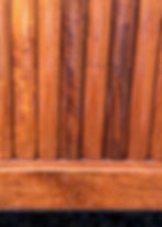 Thumbnail: Stunning Art Deco Fluted Makore (African Cherry Mahogany) Queen size Bed (5 ft)