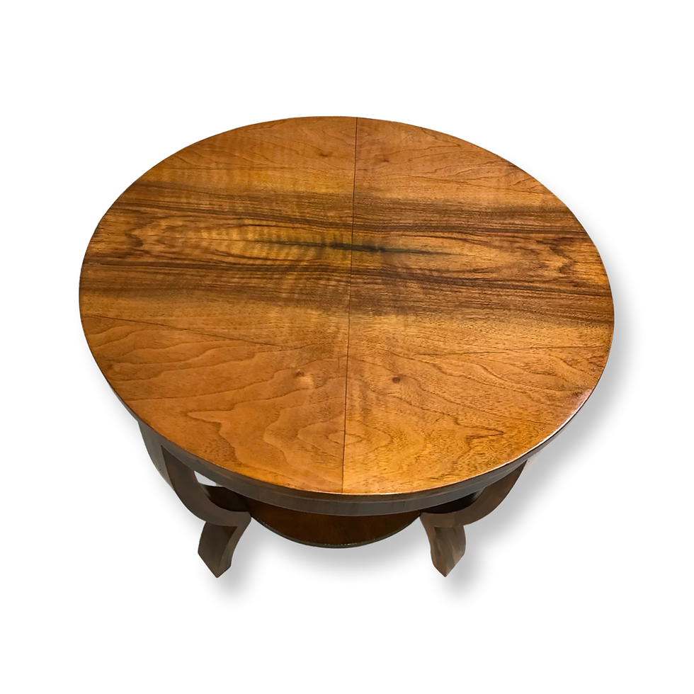 Thumbnail: Art Deco figured walnut coffee table
