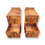 Thumbnail: Pair of Matching Art Deco figured walnut nightstands/bedside cabinets