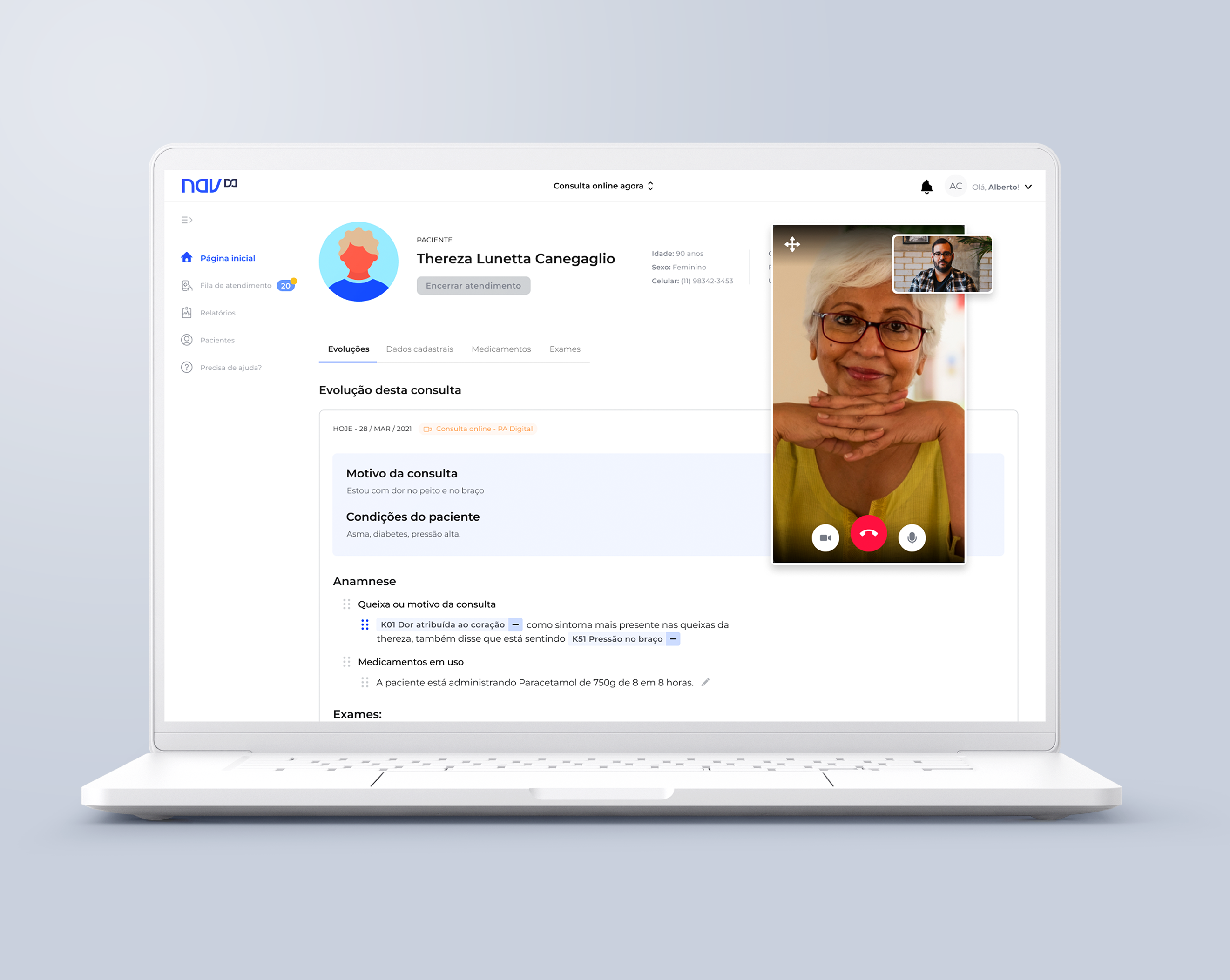 NAV Pro — tela de agendamento