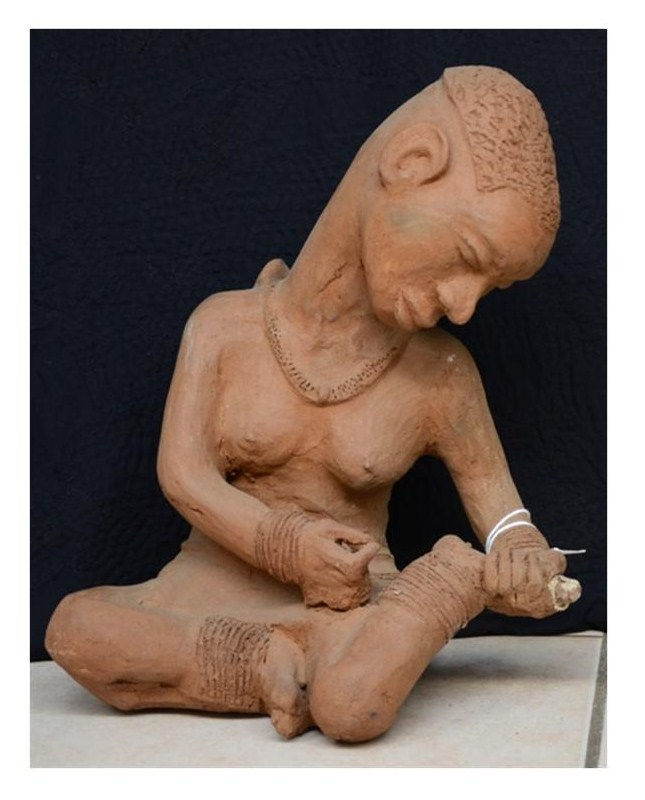 Woman Holding Her Foot