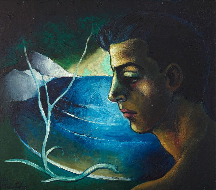 Bather with Sea & Driftwood