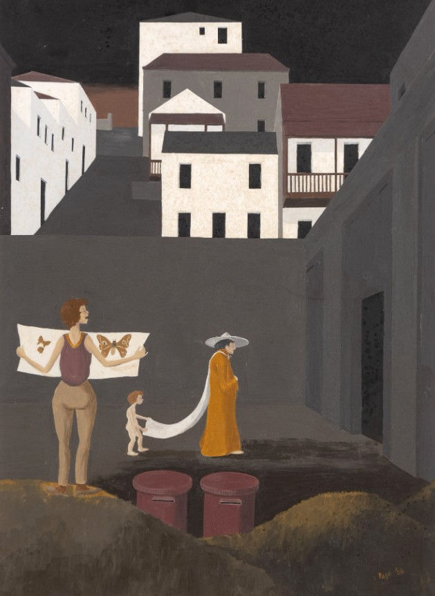 Whimsical Town Scene