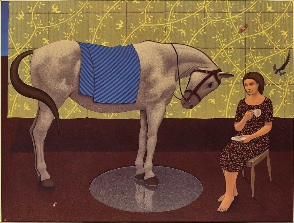 Lady with Horse and Widow