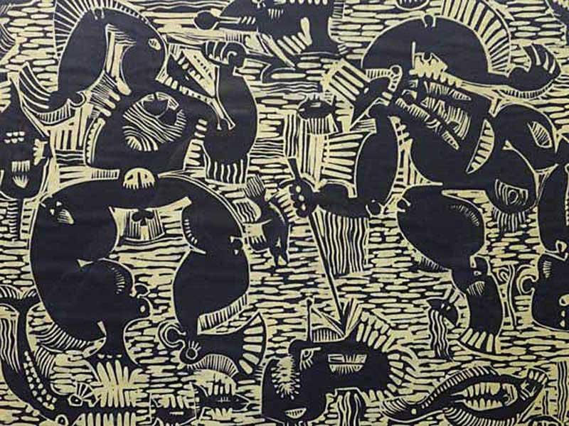 Abstract Warrior Figures