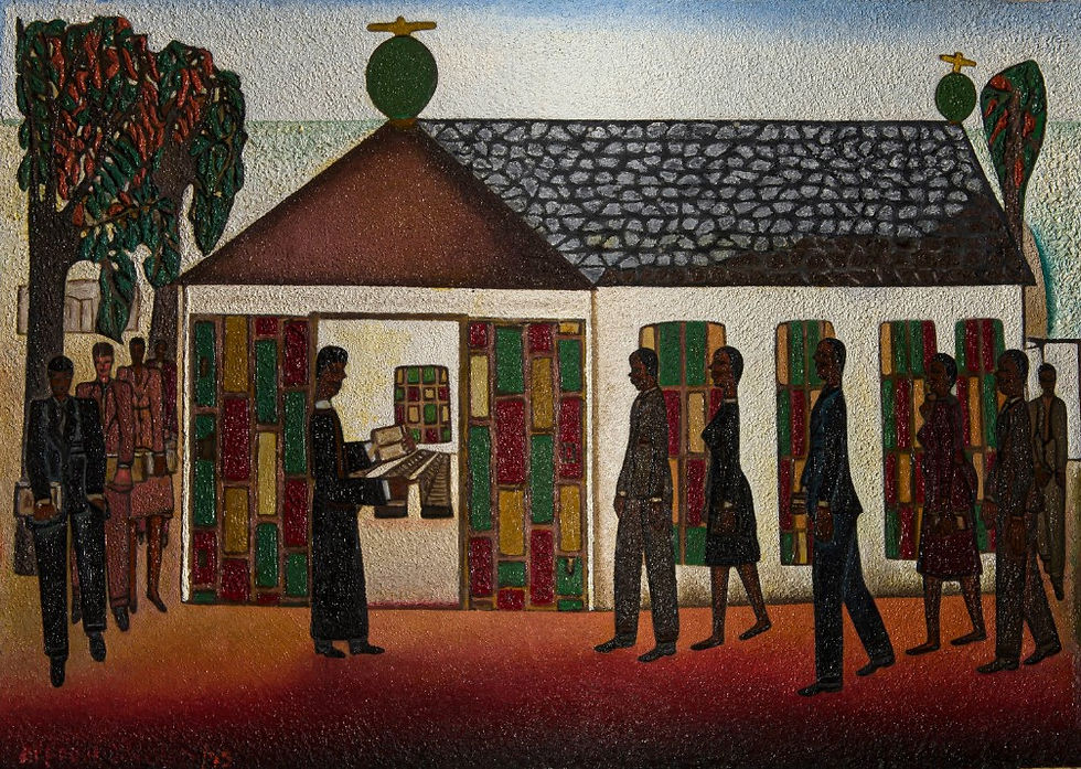 A Pastor Welcoming the Congregation