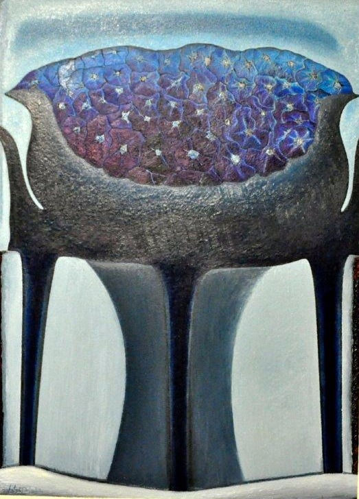 Blue Flower and Vase