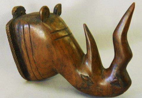 Carved+Wooded+Coat+Hook+In+The+Shape+Of+A+Rhinos+Head+17cm+long+11