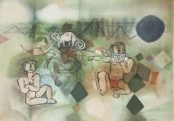 Abstracted African Landscape Composition