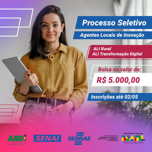 SEBRAE/ES abre inscrições para bolsistas ALI – AGENTES LOCAIS DE INOVAÇÃO