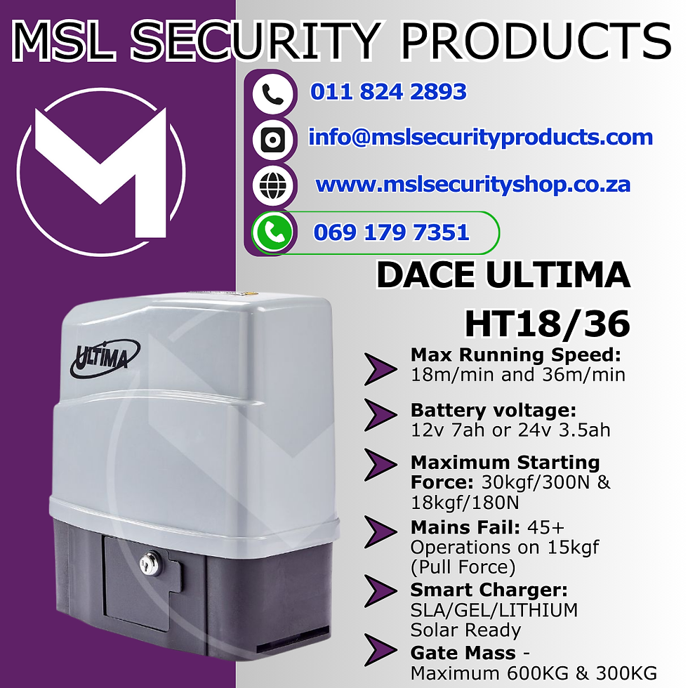 DACE ULTIMA HT18/36 Gate Motor Kit