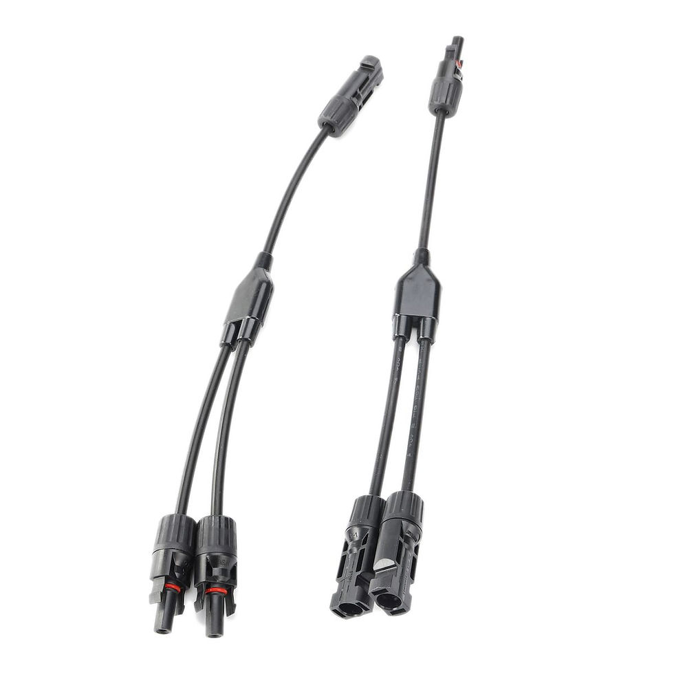 Solar Y-connector MC4 2-1 branch cables for panels