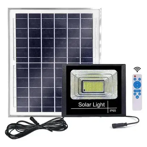 LUXN LED Solar Flood Light 25W with solar panel and remote