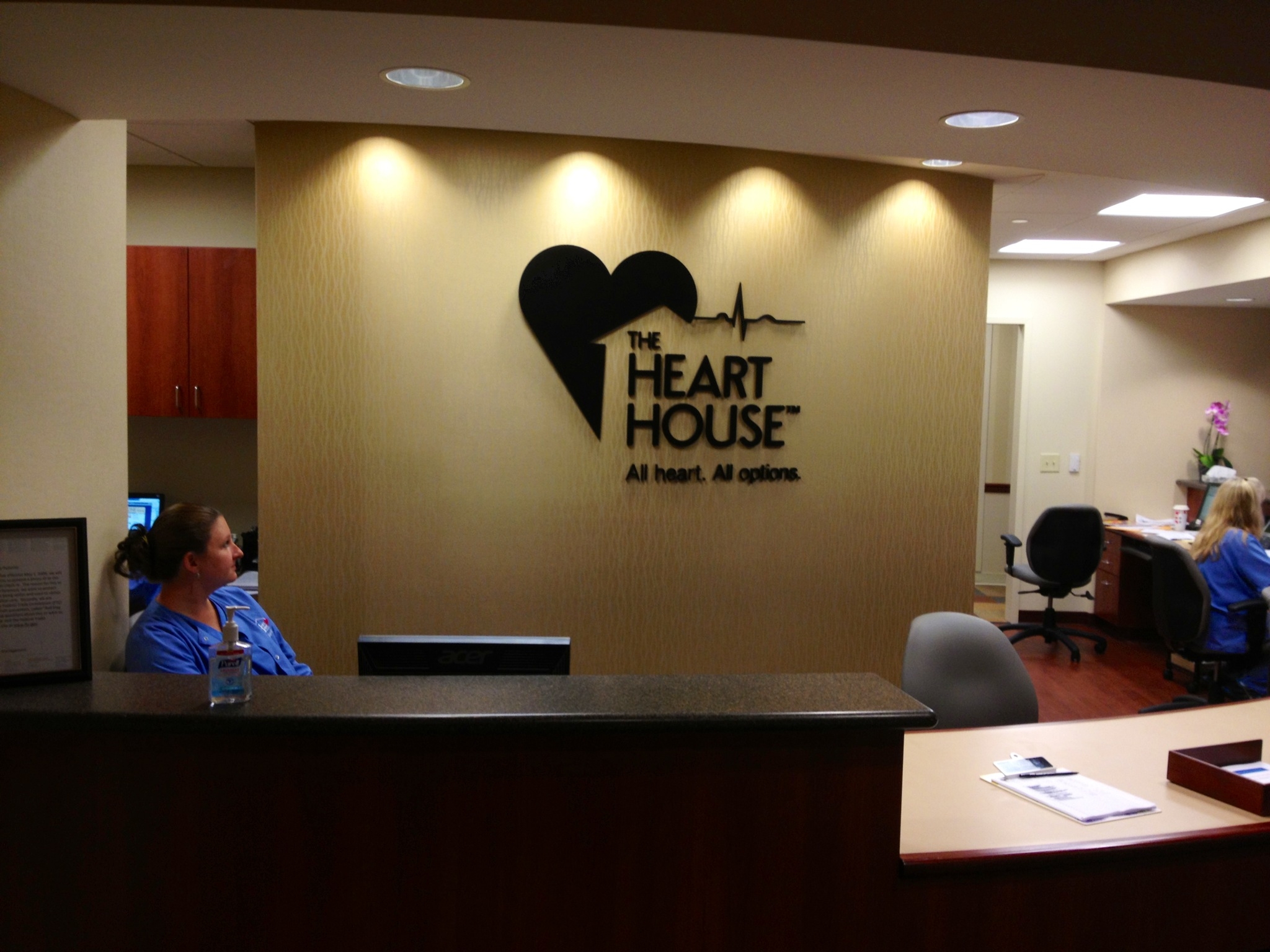 The Heart House Reception area