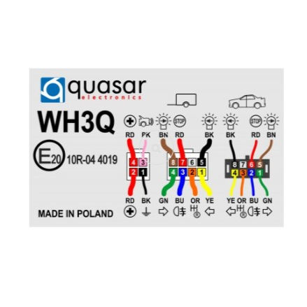 Miniatiūra: Universalus elektros instaliacijos komplektas 13PIN su moduliu WH3Q-S-G13