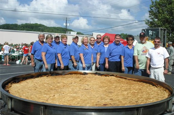 World's Largest Apple Pie at the Liberty, Kentucky Apple Festival - Impressive Culinary Creation