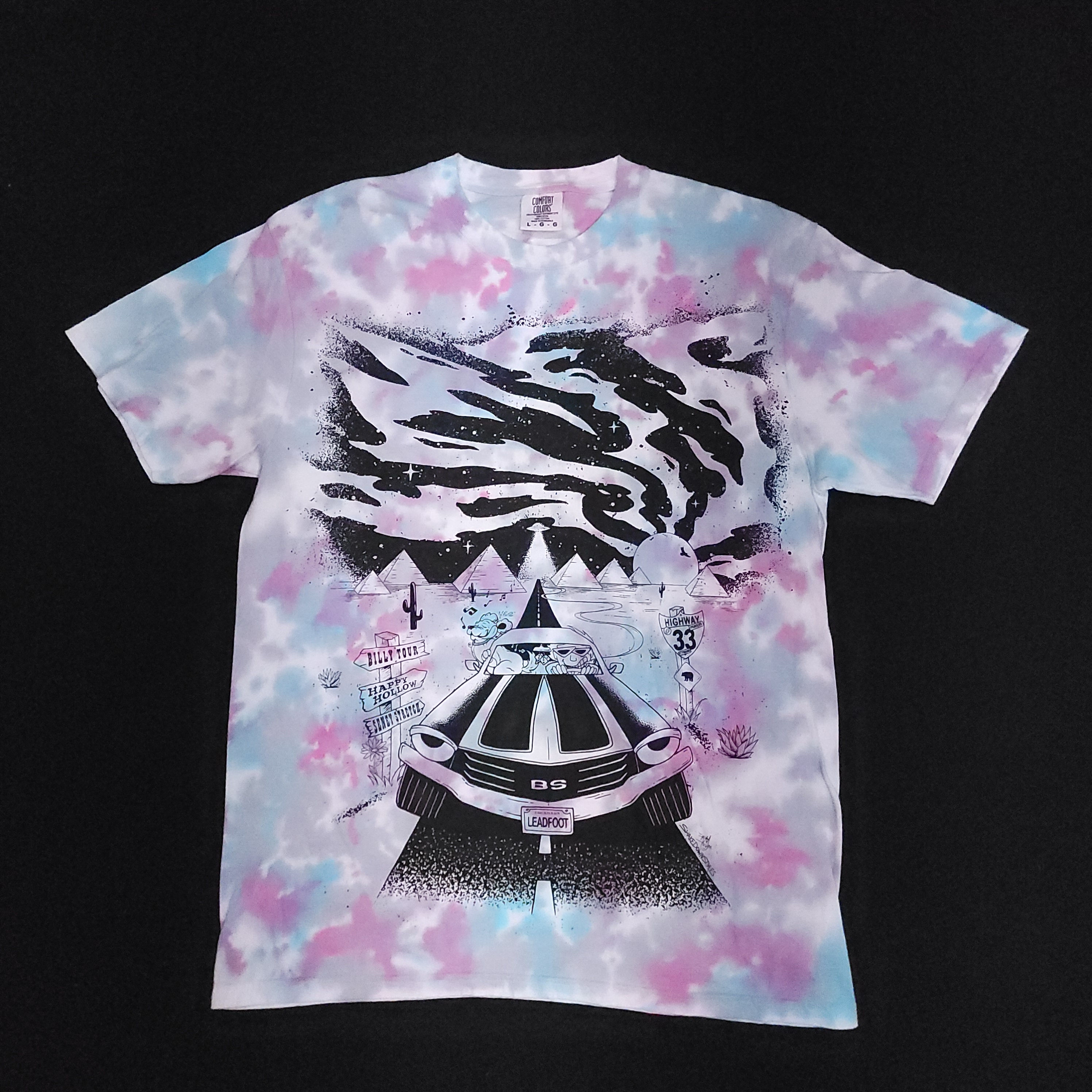 BILLY TOUR TEE DYE LG