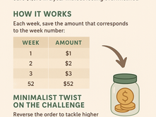 The 52-Week Minimalist Savings Challenge 🌿