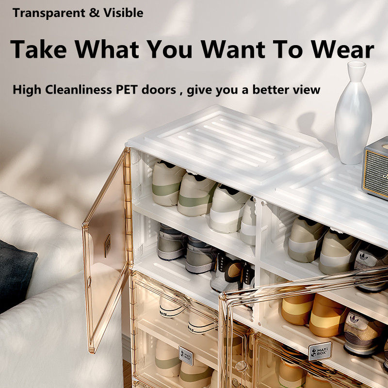 Thumbnail: Shoe Cabinet 4 layers 8 grids (16 Pairs)