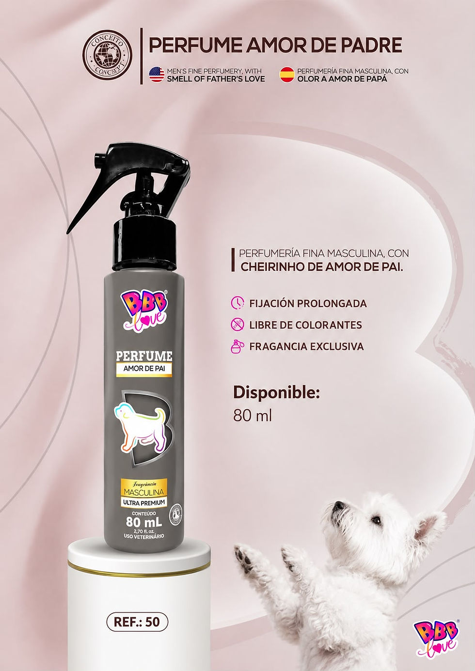 Miniatura: Perfume Para Perro Bbb Love