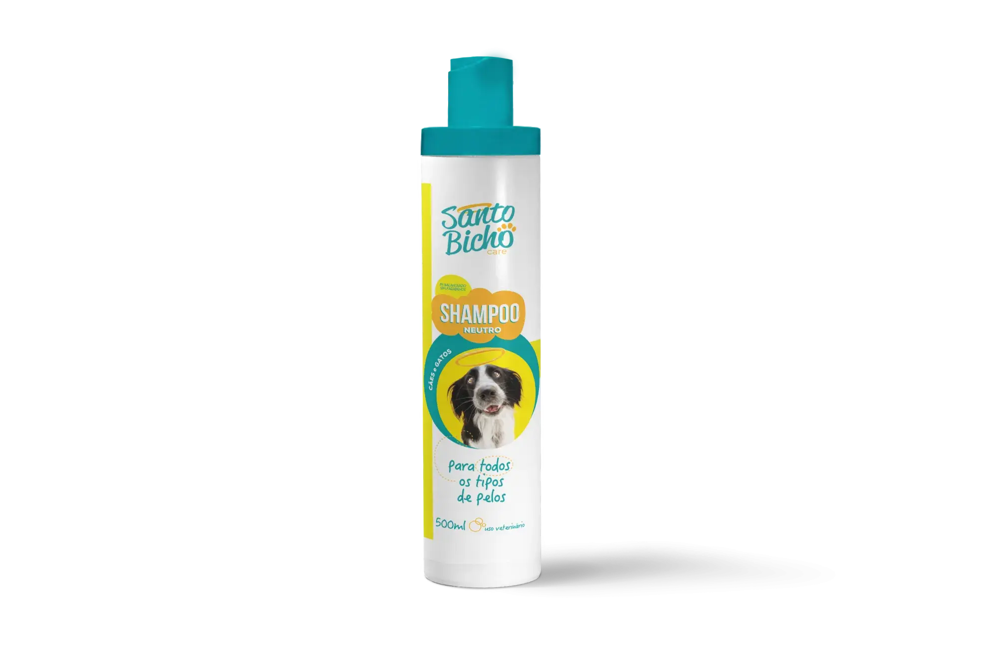 Shampoo Para Mascotas, para todos los tipos de pelo Santo Bicho 500ml