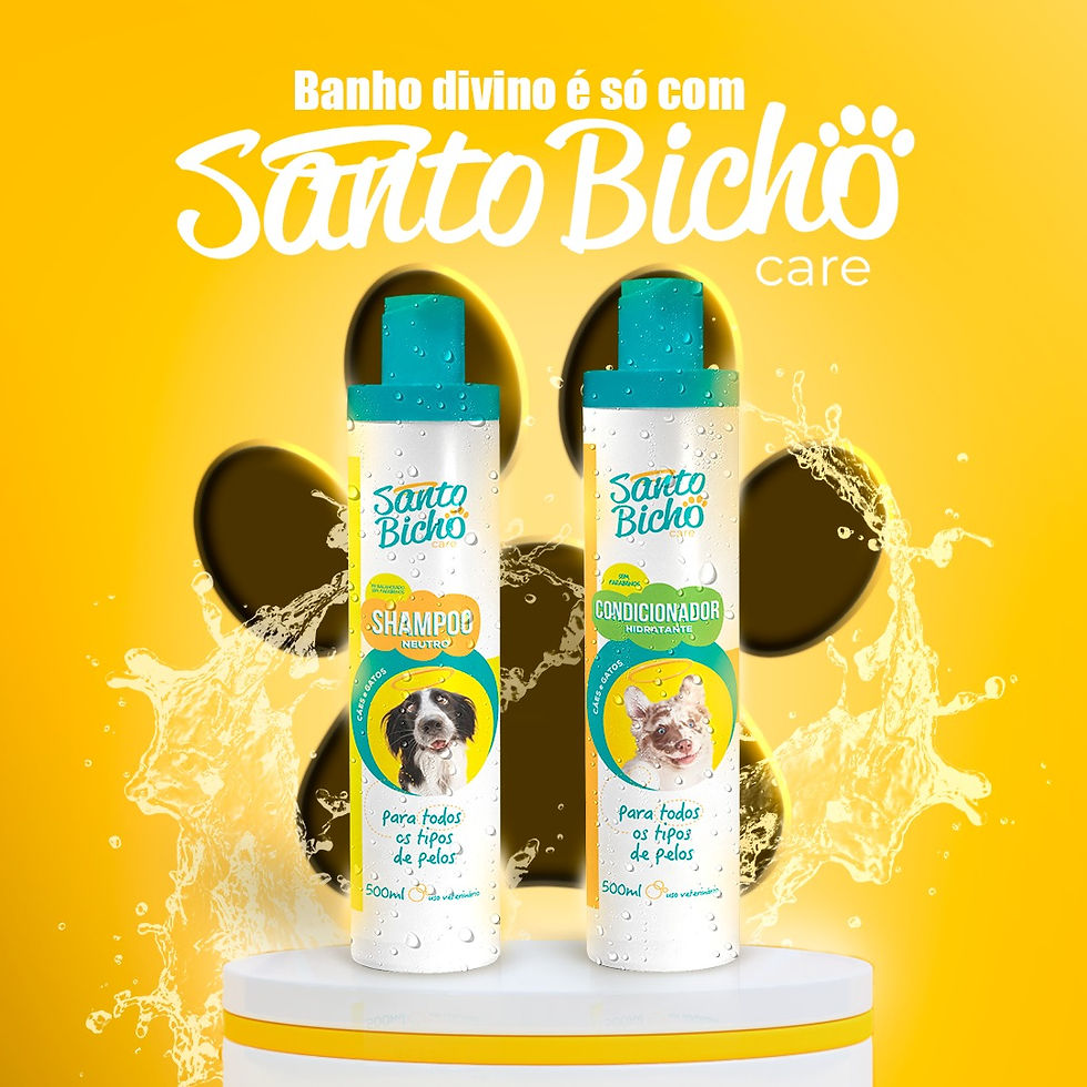 Miniatura: Shampoo Para Mascotas, para todos los tipos de pelo Santo Bicho 500ml