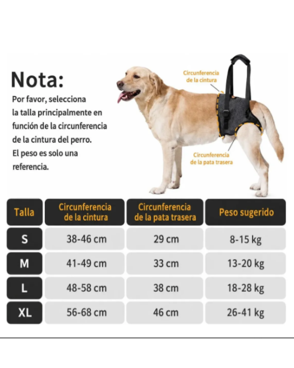 Miniatura: Arnes Para Perros De Soporte Con Apertura Y Agarre XL