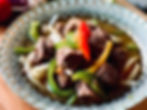★ H6. STIR FRIED BEEF WITH GARLIC & PEPPER SAUCE เนื้อเปื่อยผัดพริก